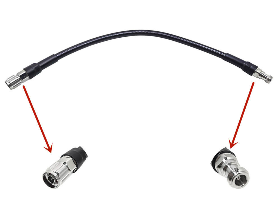 N公头和N母头接1/2超柔线电缆组件